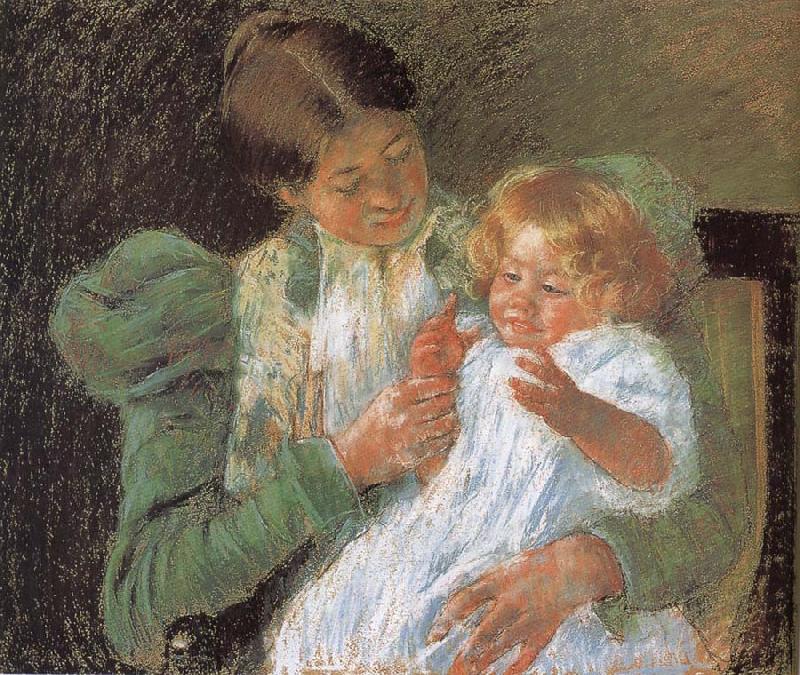 Mary Cassatt Mother and son oil painting image
